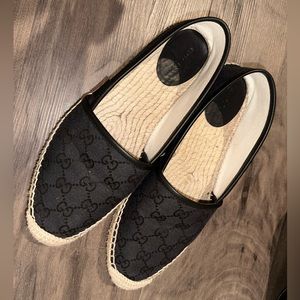 Gucci espadrilles size 9, hardly worn